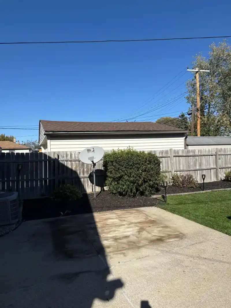Outdoor pad after the hot tub was removed
