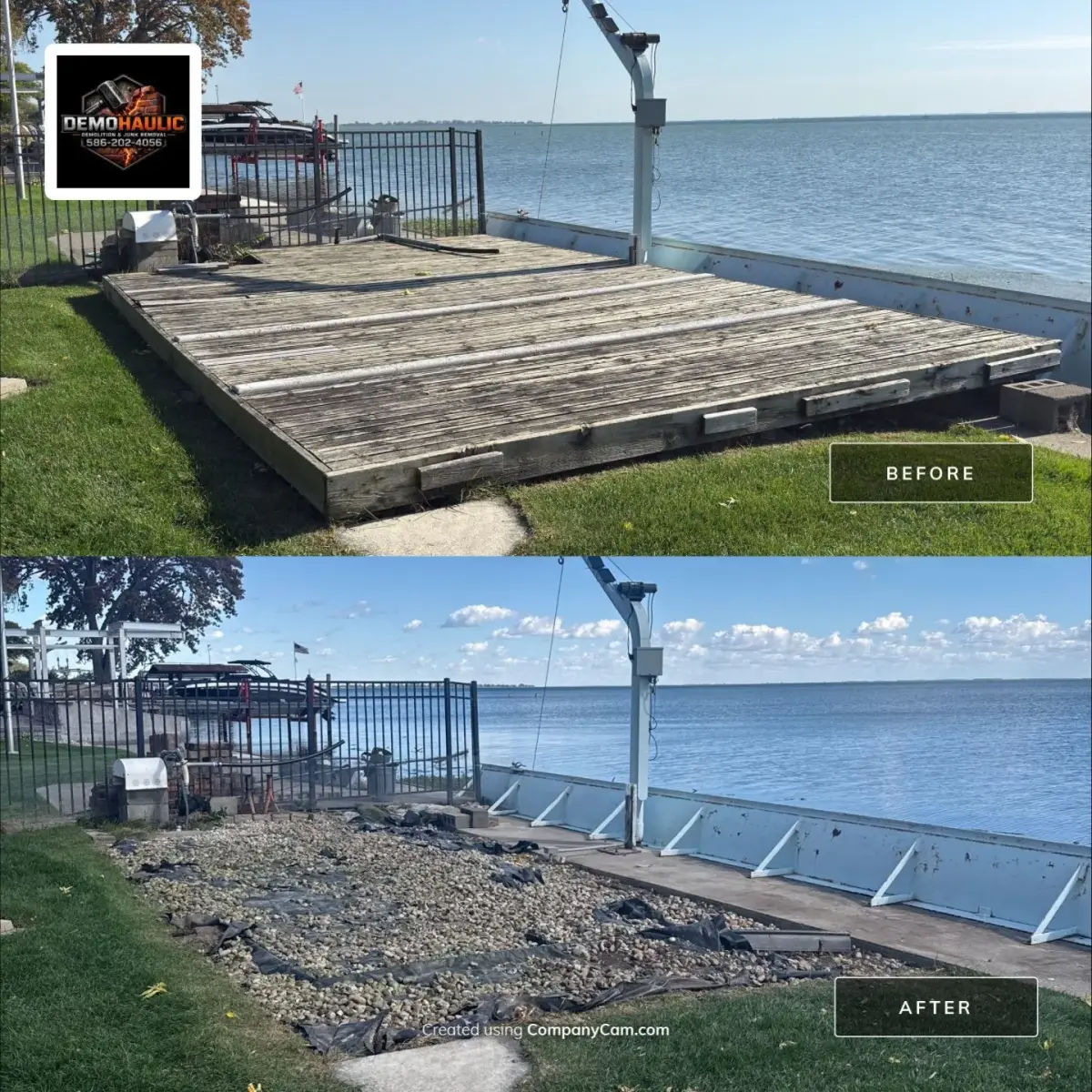 Before & After, Harrison Township Deck Demolition